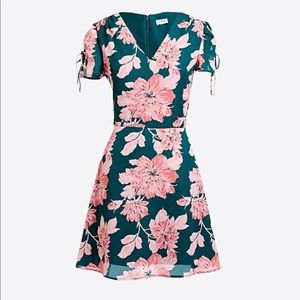 J.Crew floral tie-shoulder dress
